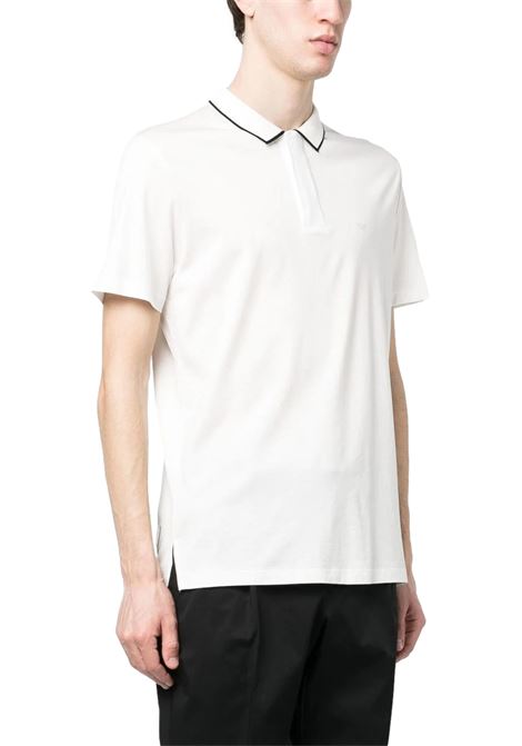 Travel Essential Tencel jersey-blend polo shirt EMPORIO ARMANI | polo shirts | 3R1F66 1JUVZ0101
